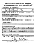 Contraseña de tramite de licencia de bebidas alcohólicas